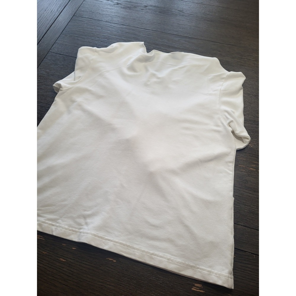 Bryn‎ Walker Sunday Shirt Womens Medium White Long Sleeve Pockets Oversized USA - Picture 7 of 7